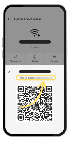 Afficher un mot de passe WiFi enregistré sur le téléphone iOS et Android