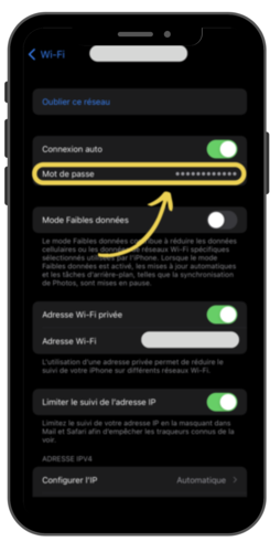 comment trouver le mot de passe wifi sur son téléphone iphone